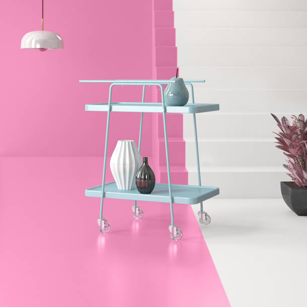 Hashtag Home Authentic Metal Bar Cart & Reviews Wayfair